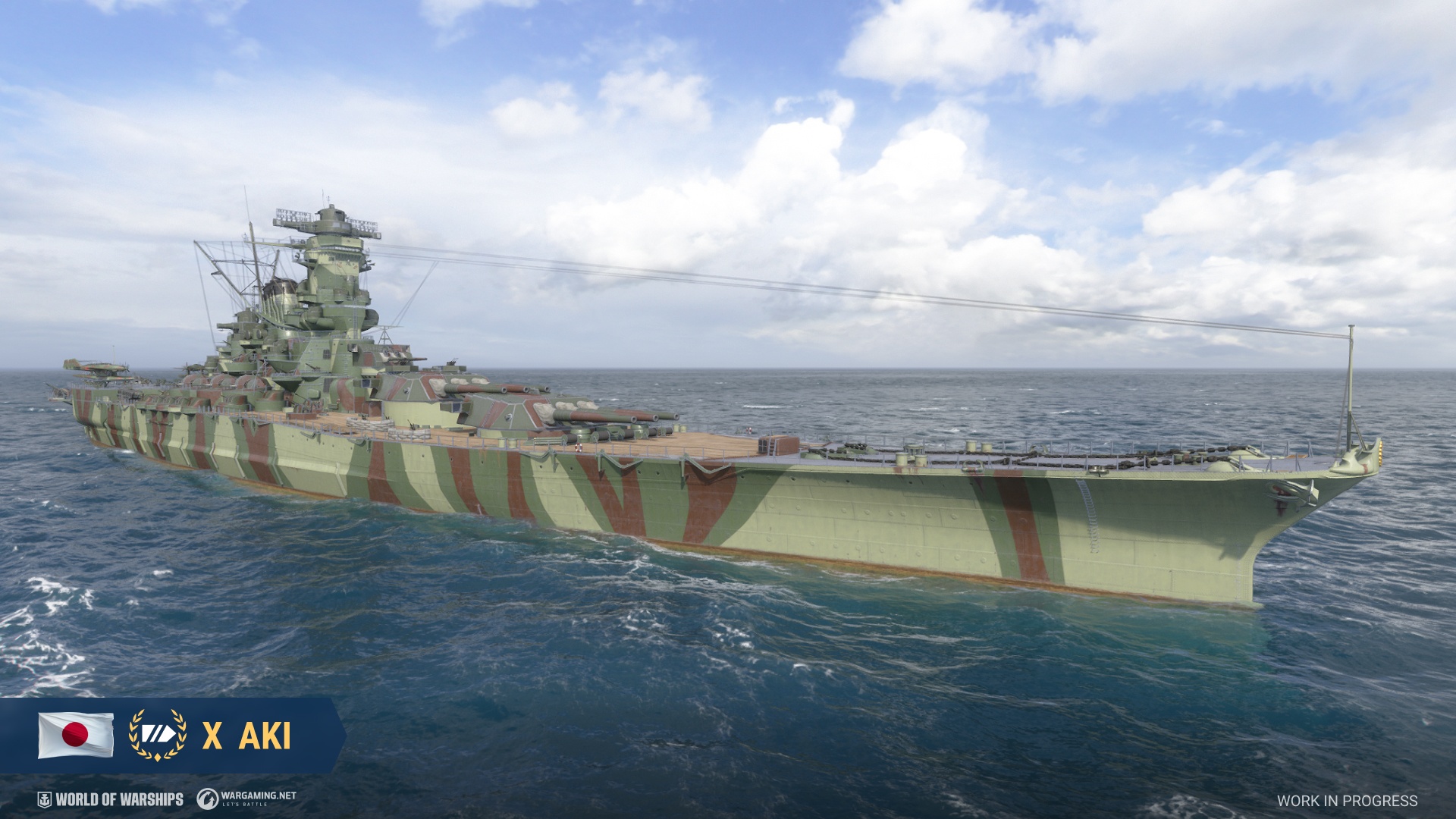 Japanese Tier X Battleship Aki